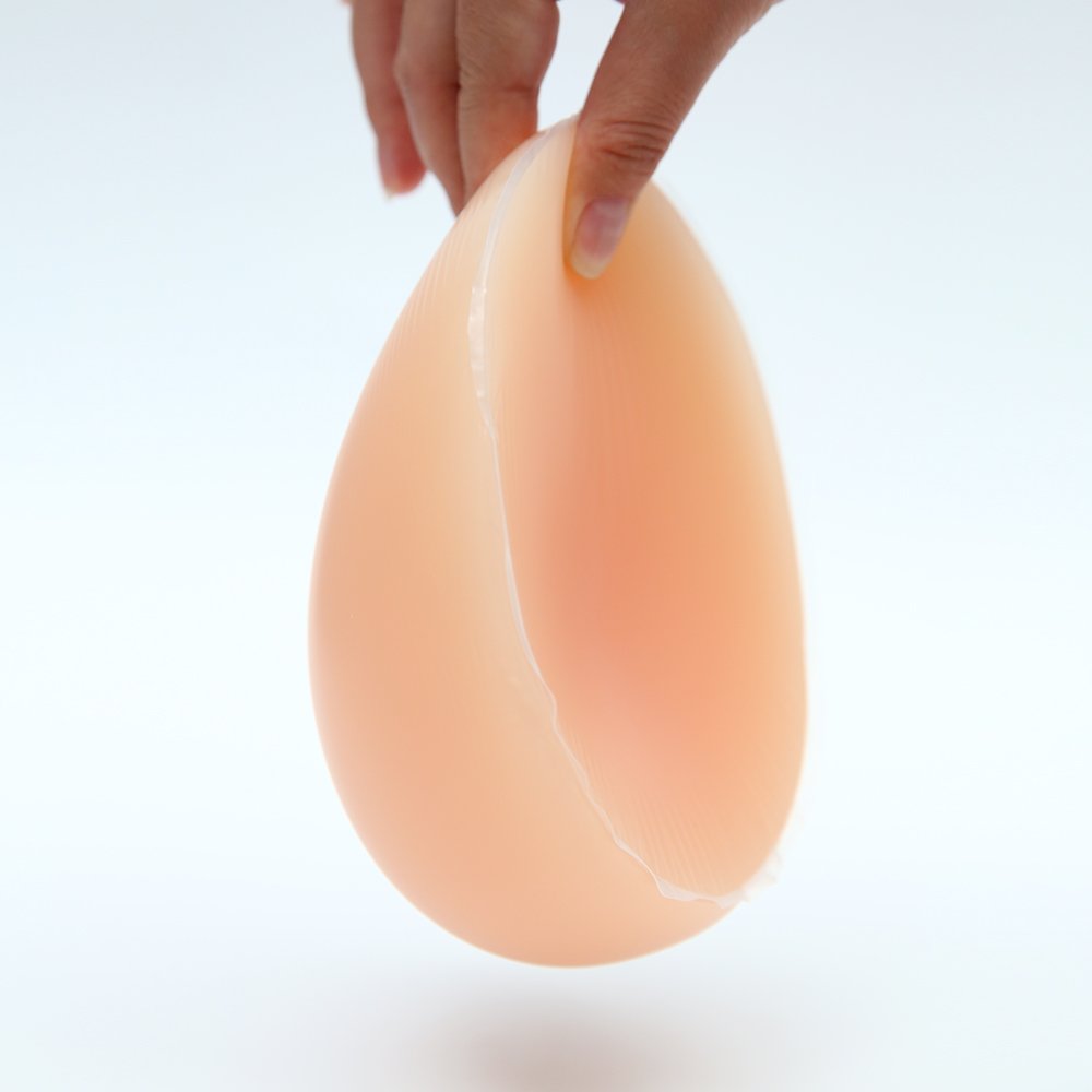 Travesti Auto-adhésif Sein en Silicone Faux Seins réalistes pour Mastectomie pour Femmes Hommes transgenres Cosplay,Skin-M/600g/Pair/CupB