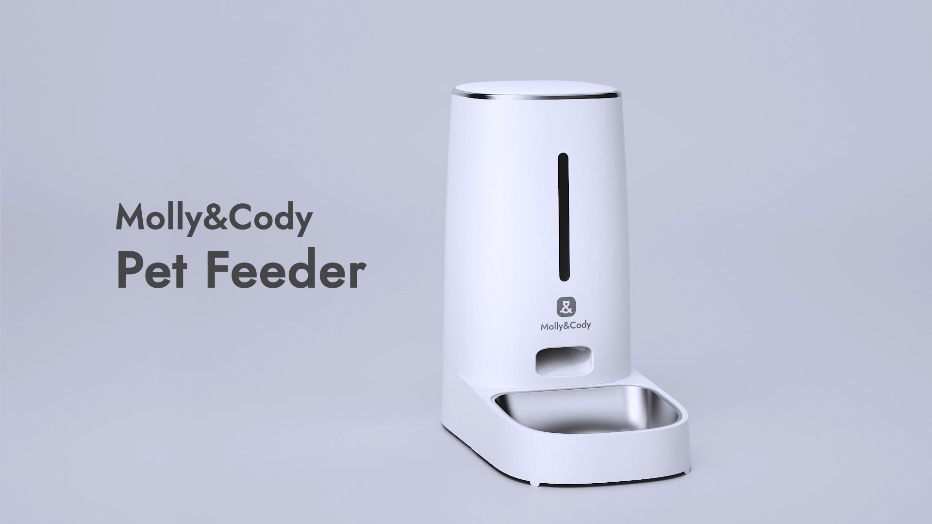 Timed Automatic Cat Feeder: 4L Programmable Cat Food Dispenser with Visual LCD Display, Automatic Dog Feeder with Airtight Storage,304 Stainless Steel Bowl,Dual Power Supply,Detachable for Cleaning - image 8