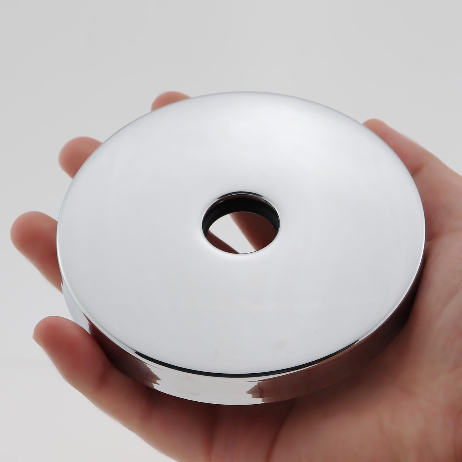Isslly Shower Arm Flange Cover Plate - 3.15" Round Stainless Steel Escutcheon, 4 Pack