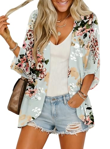 Image of BB&KK Women's Floral Kimono Summer Short Cover Ups Tops