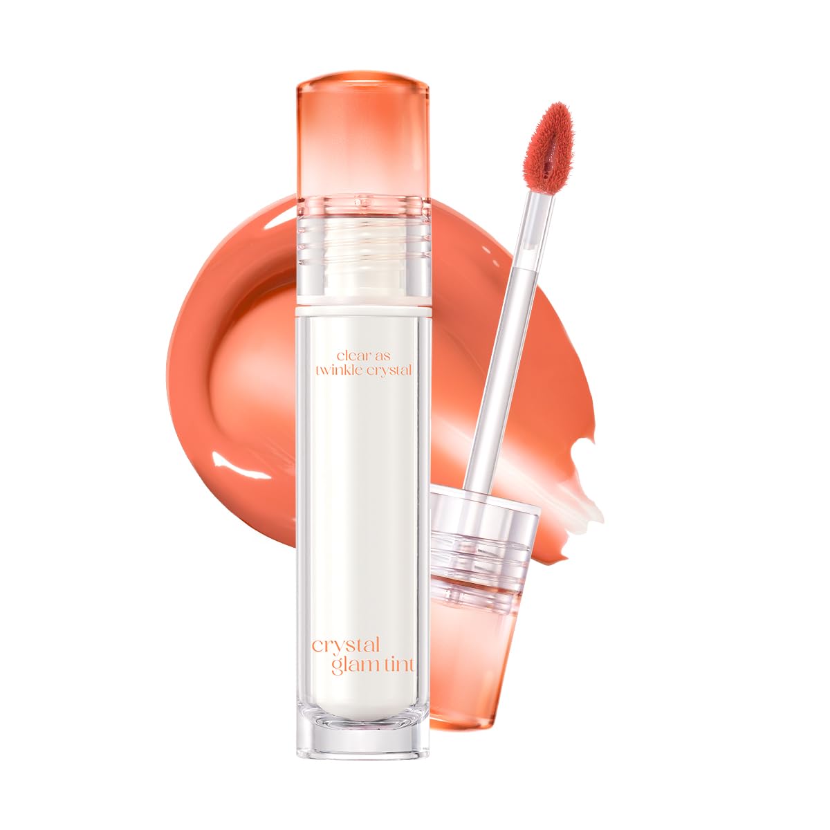 CLIO Yapışkanlık Hissi Vermeyen Yoğun Işıltılı Tint CLIO Crystal Glam Tint (02 Summer Apricot)
