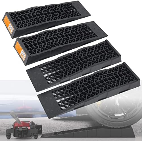 Amazon.com: MaxxHaul 50516 4,400 lb. Capacity Low Profile Car Ramps, 2 ...