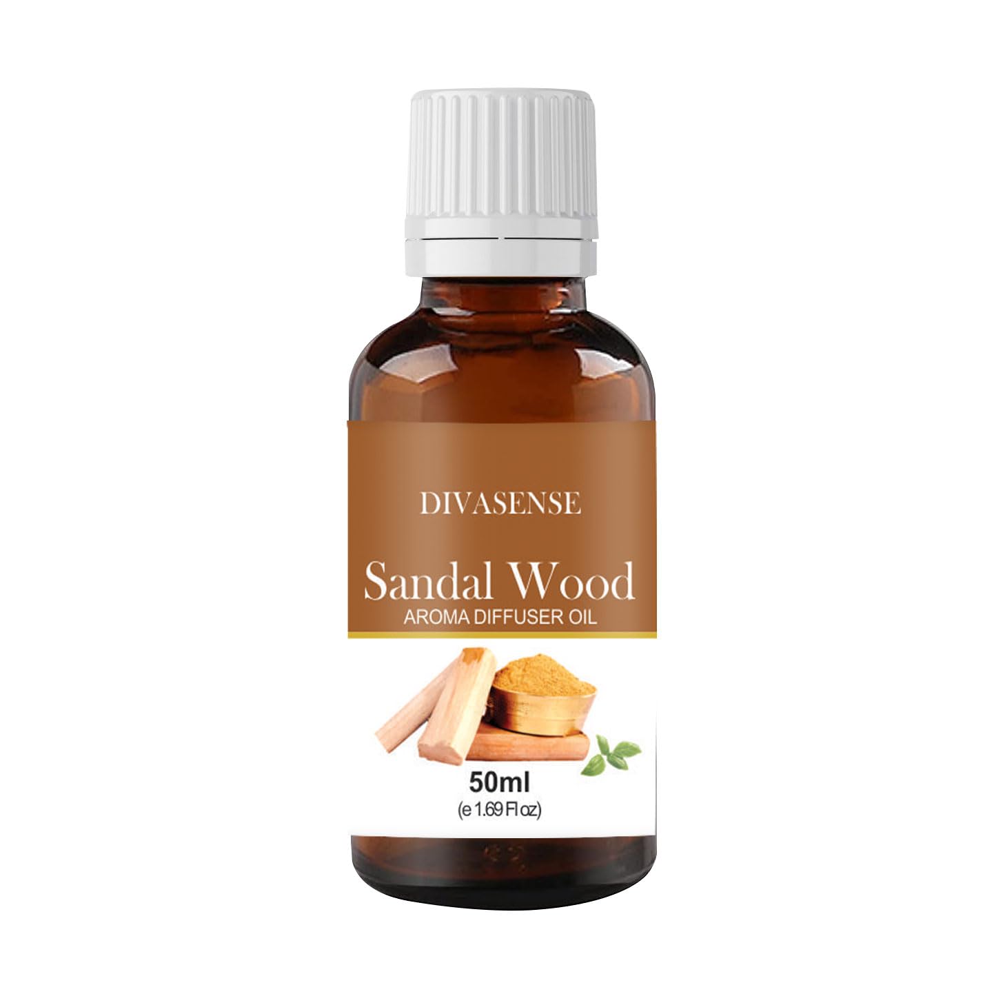 DIVASENSE Aroma Diffuser Essential Oil Sandal Wood (50 ml, Pack of 1) |Perfect for Home Fragrance, Aromatherapy, Meditation & Yoga (B0D4QDV67R) Amazon Price History, Amazon Price Tracker