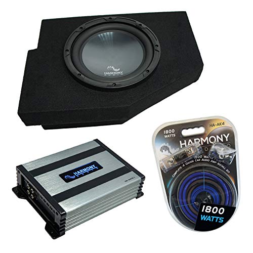 Harmony Audio Compatible with 2002-2018 Dodge Ram Quad/Crew Truck Harmony Bundle R104 Single 10