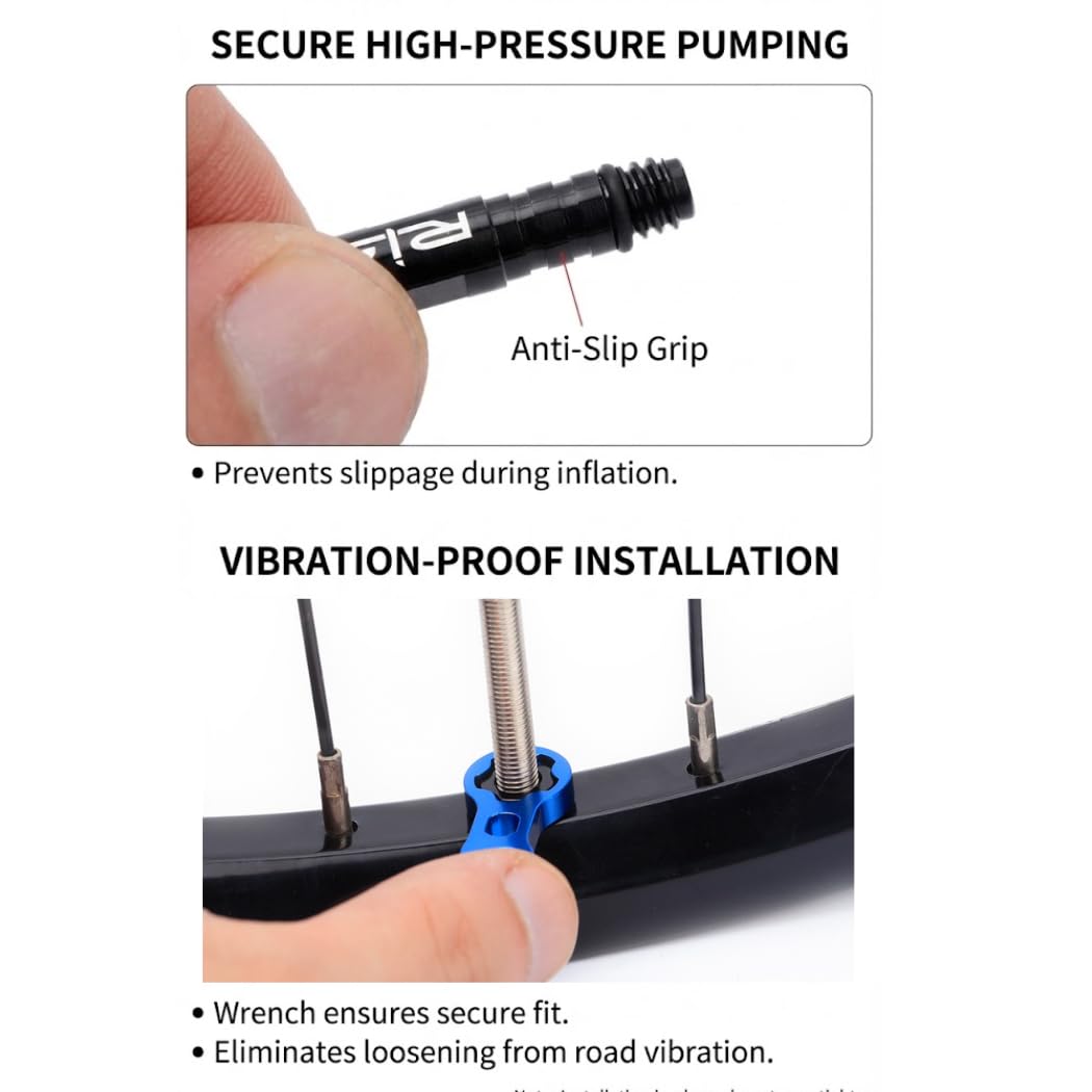 Bike Valve Extenders - Presta Core Removal Tool -5 Bike Valve Extenders - Presta Core Removal Tool -5