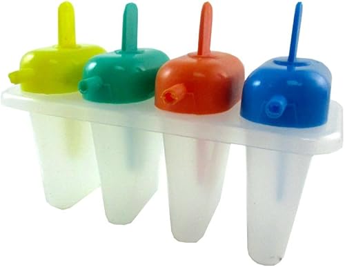 Miniatura 2 de Molde de 4 congeladores para hacer palomitas de hielo, sorber de paja, helado de helado congelado para tartas