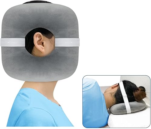 Almohada perforadora con agujeros para el dolor de oído, almohadas de dona para dormir lateral, alivio de dolor de presión CNH, cojín de inflamación