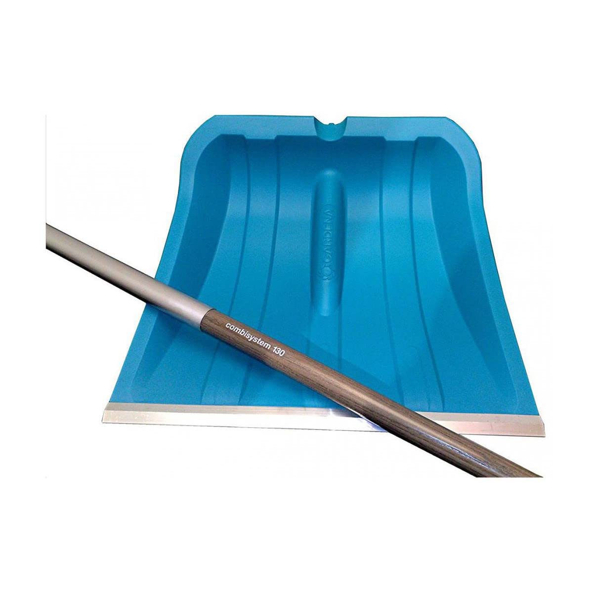 Gardena Schneeschieber, Combisystem Alu 40 ohne Stiel Schneeschippe, 42 x 42 x 55 cm, Blau, 03242-24