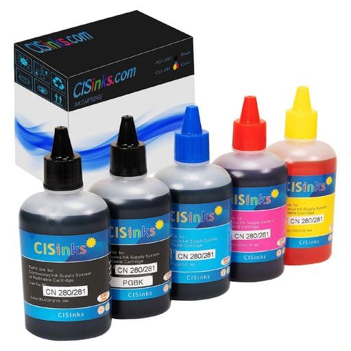 Amazon.com: CIS Inks Refill Ink Bottle Set Compatible Alternative
