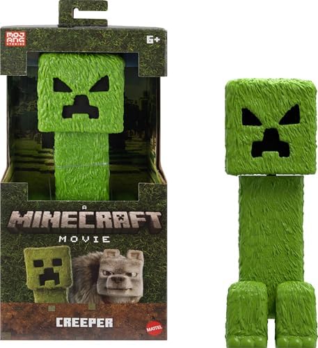 Mattel Minecraft Creeper 12" Large Scale Action Figure Inspired by "A Minecraft Movie" - JFR66