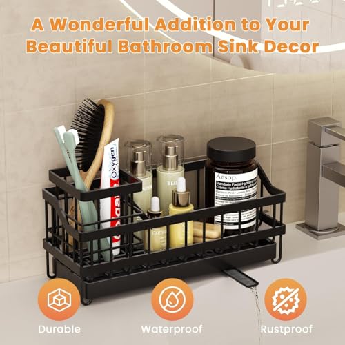 Image of TAZLYN Stainless Steel kitchen sink soap holder stand for kitchen organizer