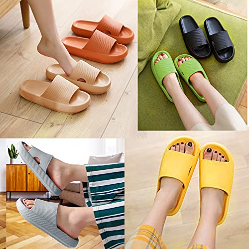 Slippers for Women and Men Non-Slip Quick Drying Open Toe Super Soft Thick Sole Sandals Home Shower Bathroom Slipper 6