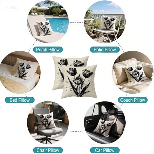 Housse coussin 60x60cm pour salon et chambre imperméable velours