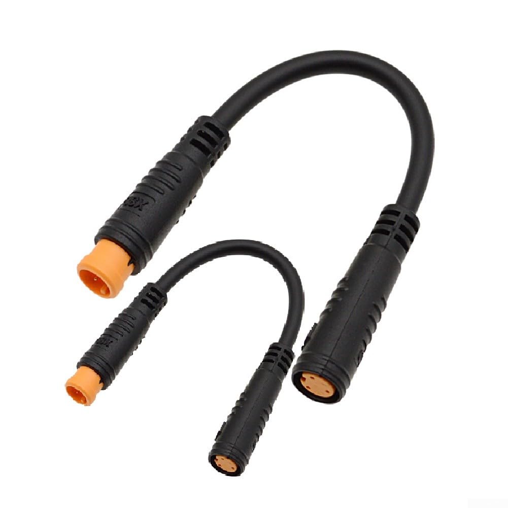 Cavo Di Conversione A 3 Pin Per Display E-Bike – Connettore Impermeabile M8, Prolunga 132 Mm, Set Da 2 Pezzi, Nero, Ricambio Per Kit Bici Elettrica - 6