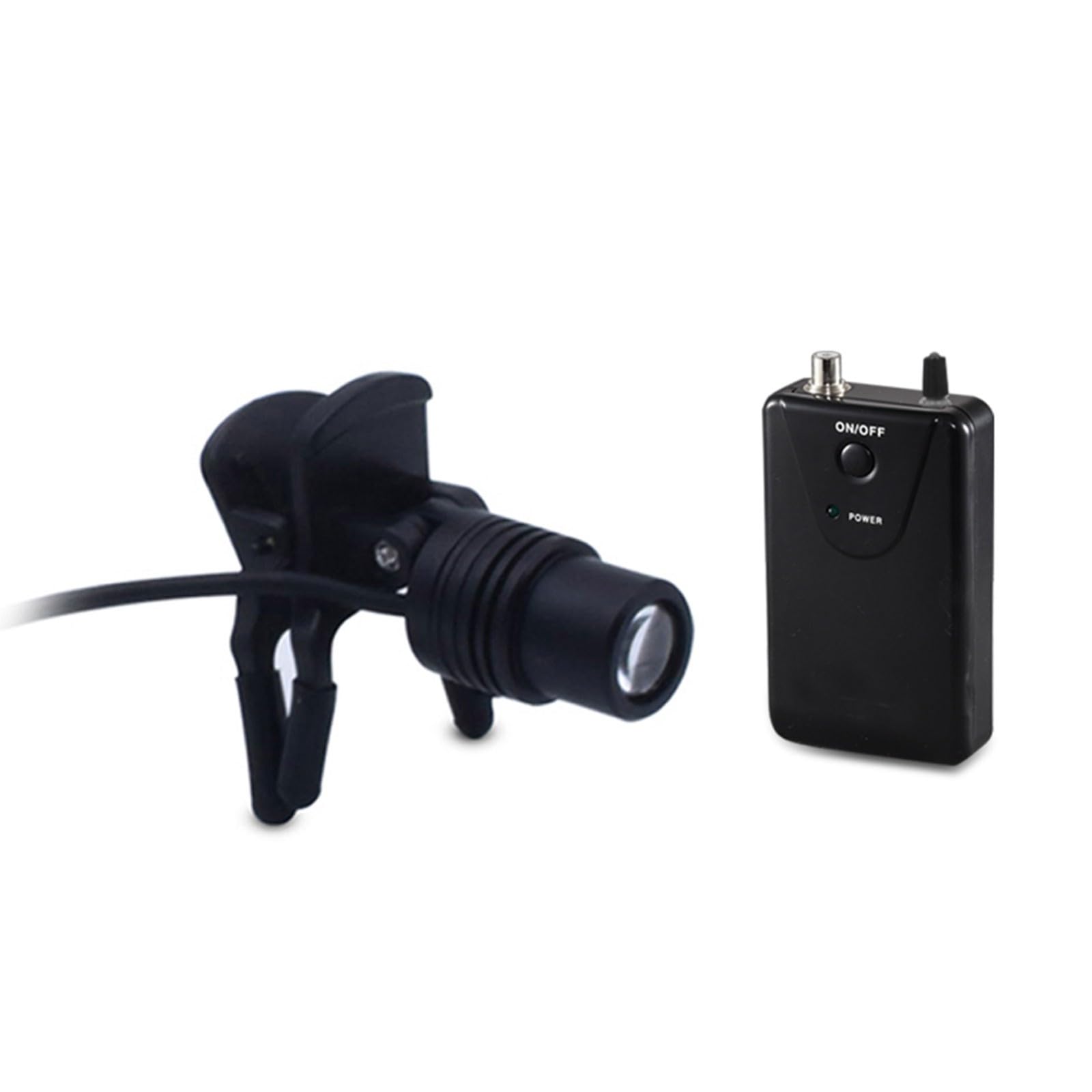 Faro con clip de 3 W, faro LED quirúrgico para otorrinolaringología, lupa de laboratorio, aumento binocular