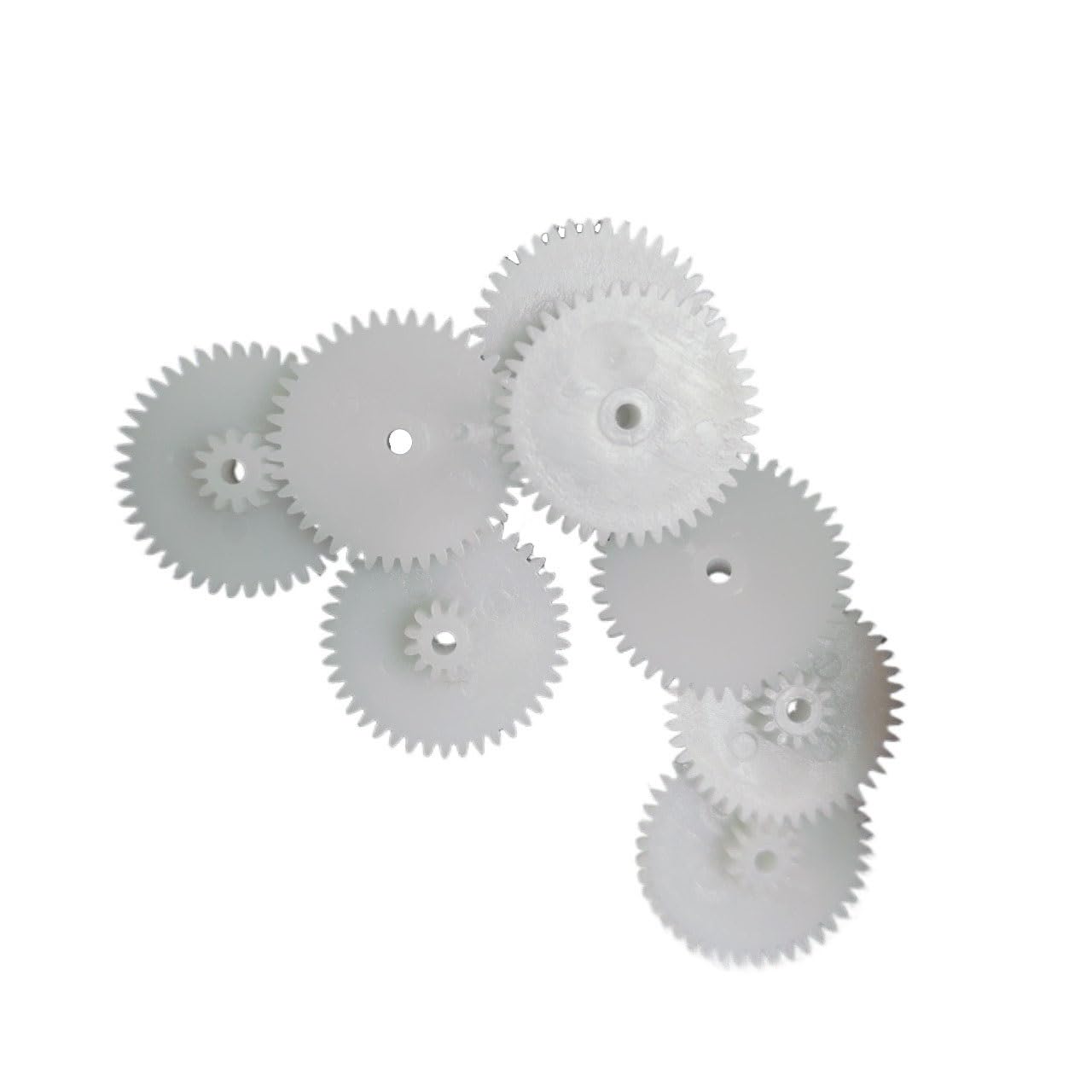 Shaft Pinion 10pcs 0.5 Module 24082B Plastic Bilayer Gear 2mm Loose Fit Shaft Gear Wheel 0.5M 8 Teeth 24 Teeth Double Layer Gear Motor Transmission