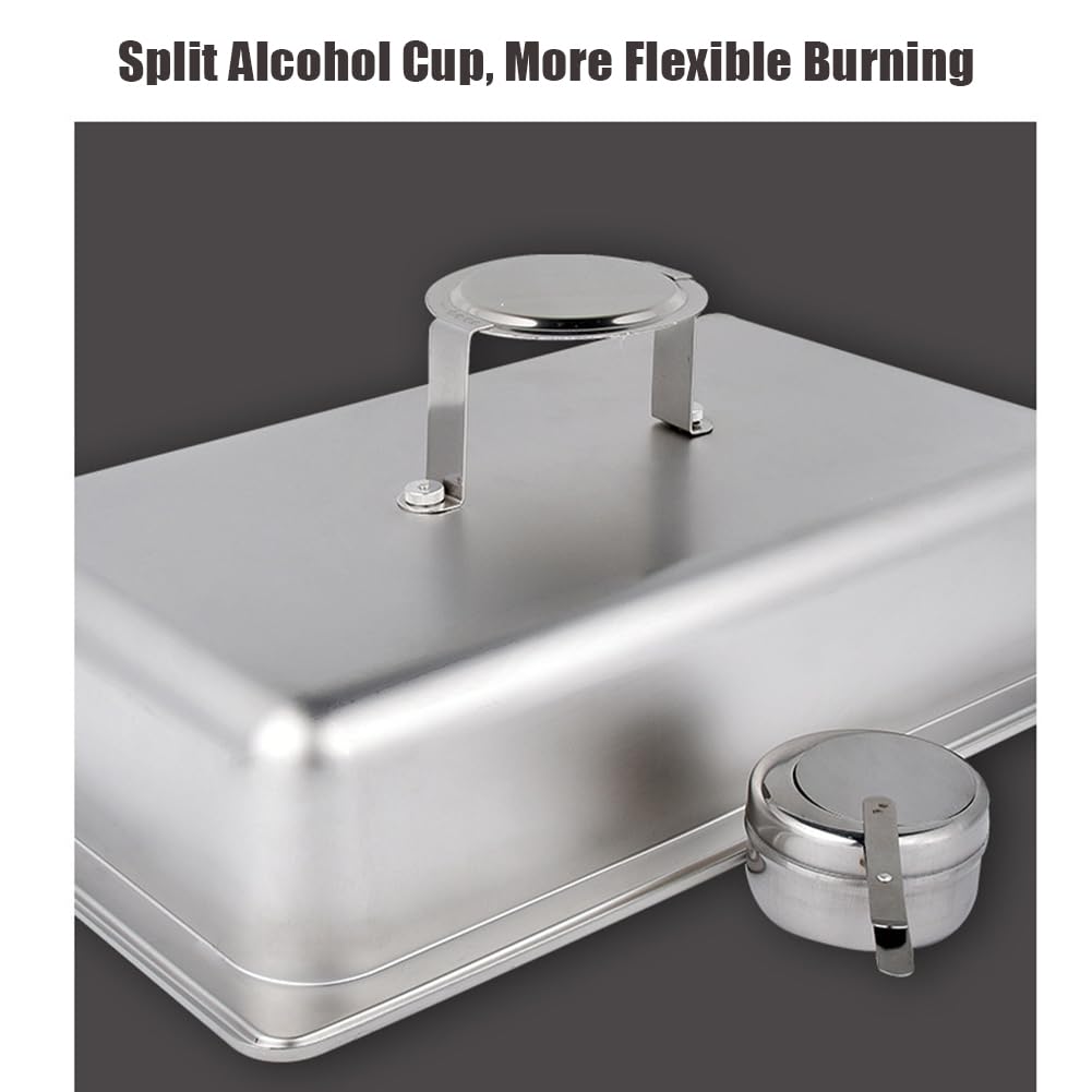 Scaldavivande in acciaio inox, 9 l, coperchio in vetro idraulico, facile da pulire con finestra di visualizzazione, ideale per ristoranti, hotel, feste, riscaldamento alimentare
