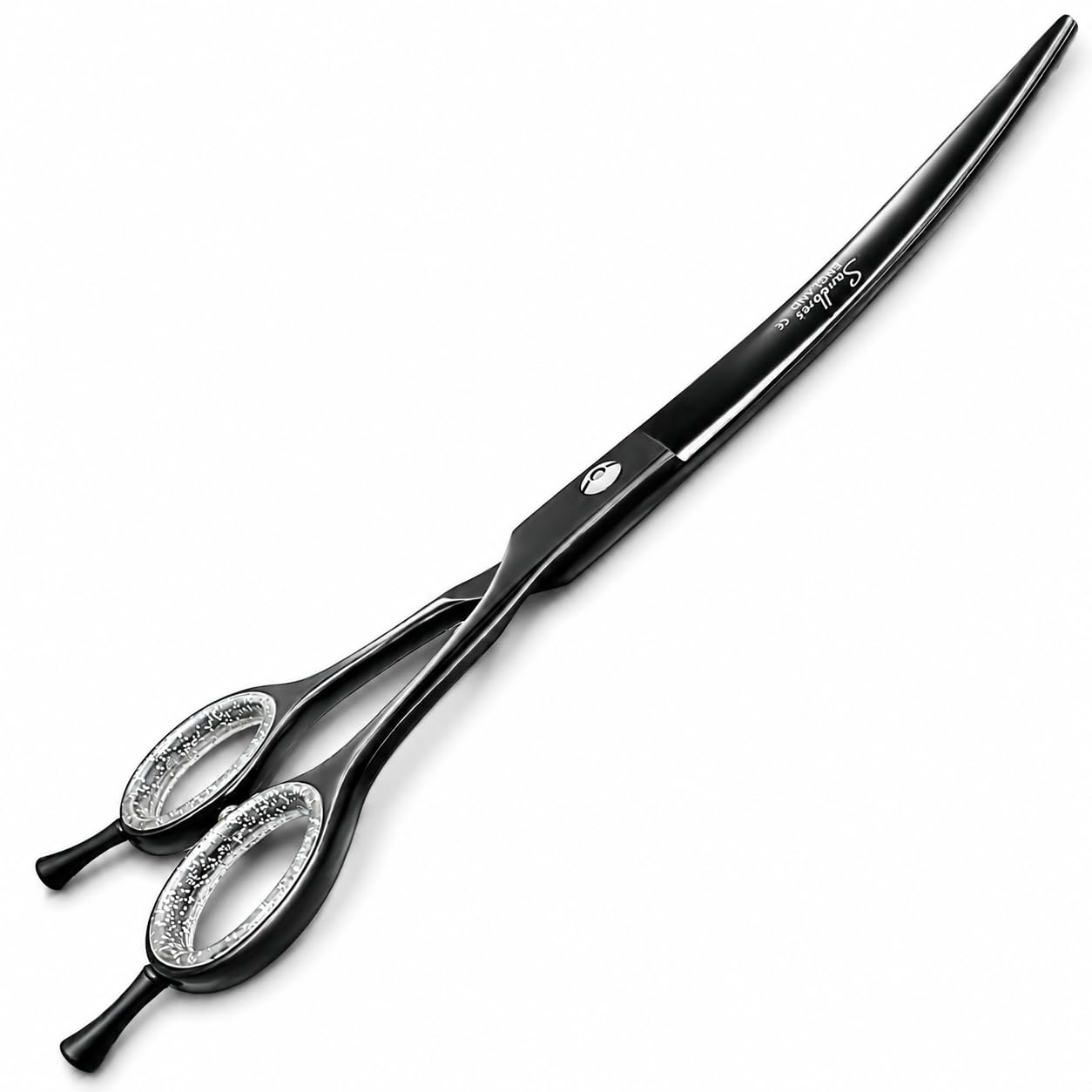 BPS7.5 Pet Dog Cat Grooming Hairdressing Scissors Hair Cutting Straight Curved Thinning