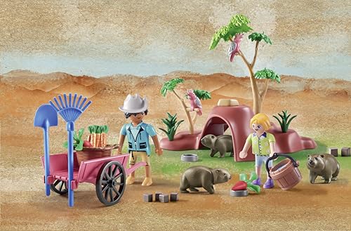 PLAYMOBIL | Wiltopia | Wombat Unterschlupf | nachhaltiges Spielzeug für Kinder ab 4 Jahren | 71625