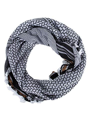 Image of Merewill Cotton Shemagh Tactical Desert Wrap Keffiyeh Head Neck Arab Scarf For Men 49 inchx49 inch