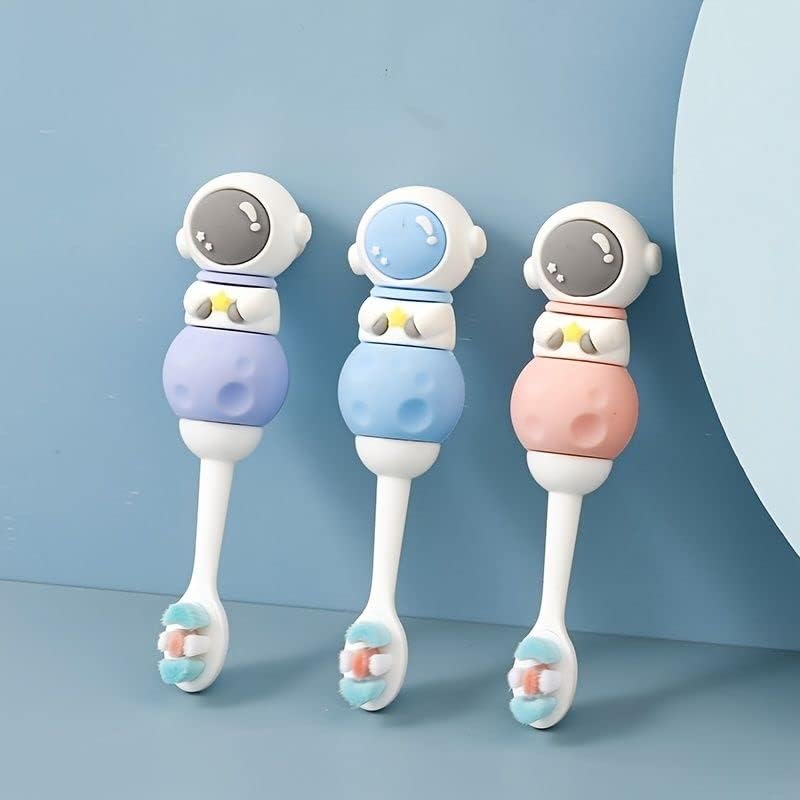 Dherik Tradworld hildren Soft-bristled Toothbrush ASTRONAUT SPACE Soft Bristle Kids Oral Health Care 2-12 Years Old (pack of 1) Mix Colour-image-10