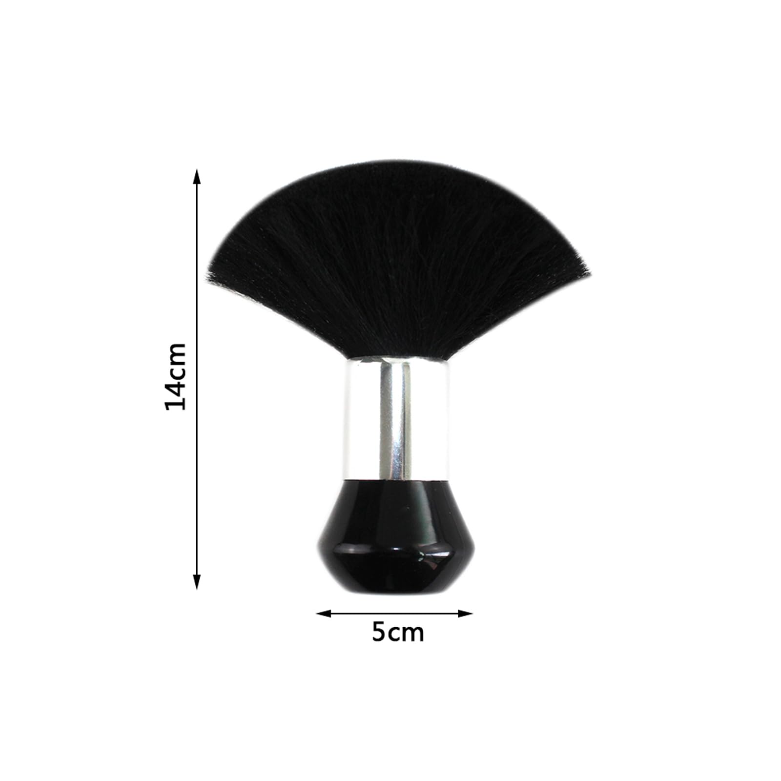 Weiche schwarze große Barbierbürste Neck Duster Brush, Barbier Haar Reinigung Haarbürste Salon Schneiden Friseur Styling Makeup Werkzeuge