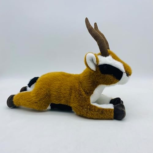 TAMMYFLYFLY Soft Antelope Plush Toy, Stuffed Animal Doll,Cute Antelope Plush Doll,30cm (A-Lying)