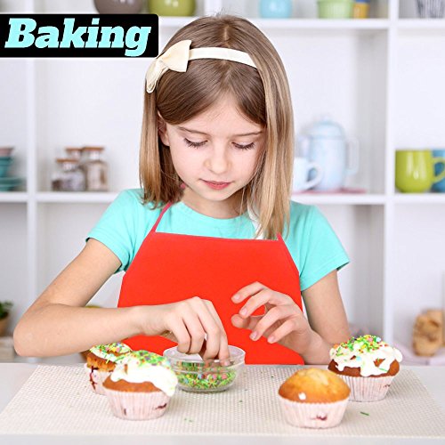 Multicolored Kids Artists Apron Set of 12 Open Back Sleeveless Art Craft Smock Aprons | Children’s Assorted Variety Pack of 12 Colorful DIY Protective Reusable Kitchen | Painting Aprons Ages 3 and Up