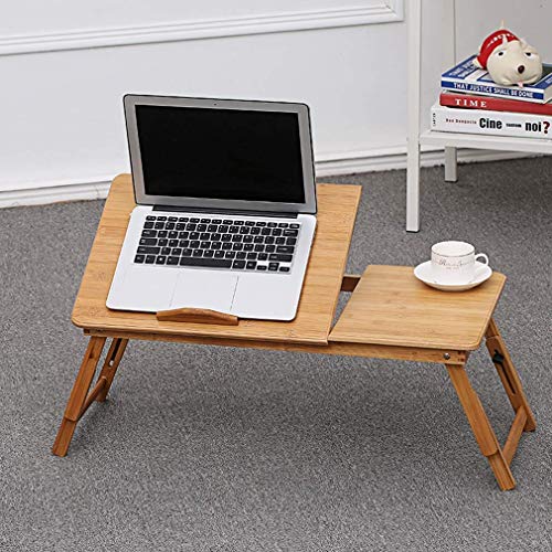 Table de bureau pour lit pliable en bambou idéale pour télétravailler