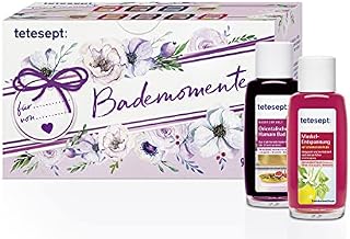 tetesept Bath Gift Set Bath Moments - Bath Essence Sample Set with Gift Tag - The Ideal Present for Any Occasion - 1 x Bath Set (9 x 20 ml)