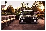 bmw e30 automobile.de  Leinwand-Bild Auto BMW 3 E30 M3 Wandbild Automobil Bilder Dekoration Sportwagen Kunstdruck