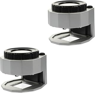 ABOOFAN 2 Sets jewelry magnifying glass magnifier for map reading 30x microscope portable microscope handheld microscope jewelry loupes high-definition magnifying lens LED Magnifier major