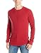 Lucky Brand Men's Lived-In Thermal Crewneck Shirt in Red
