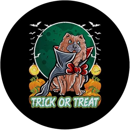 Miniatura 3 de Chow Chow Happy Halloween Costume Vampire PopSockets Standard PopGrip