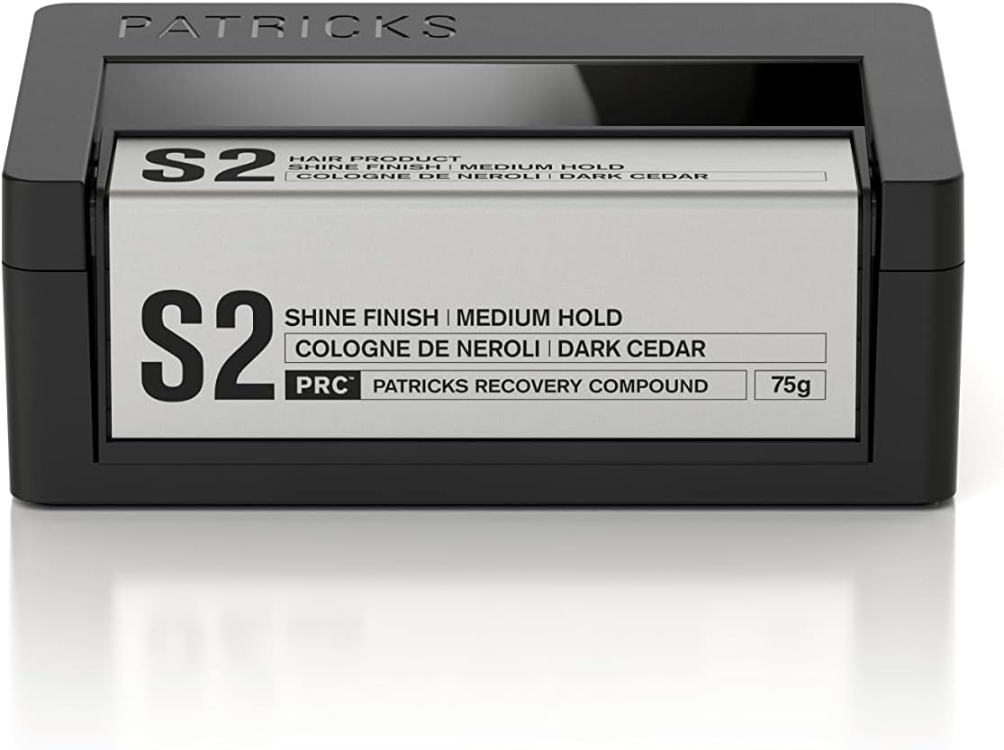 S2 Hair Styling Wax Pomade - Shine Finish Medium Hold - 80ml