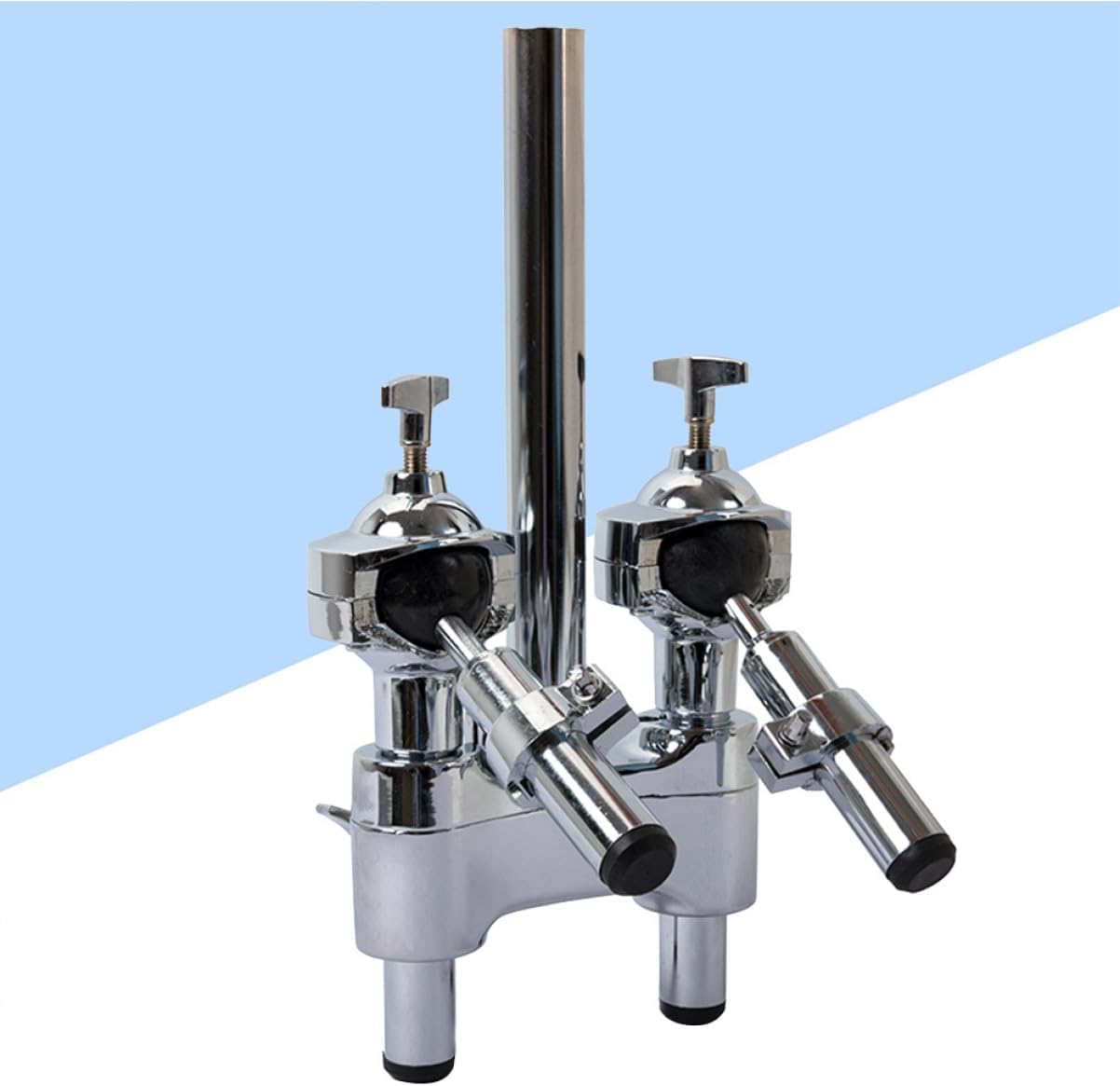 ibasenice Double Drum Tom Holder Stand Bracket Lightweight Mount Accessories for Drummer Performance Construction