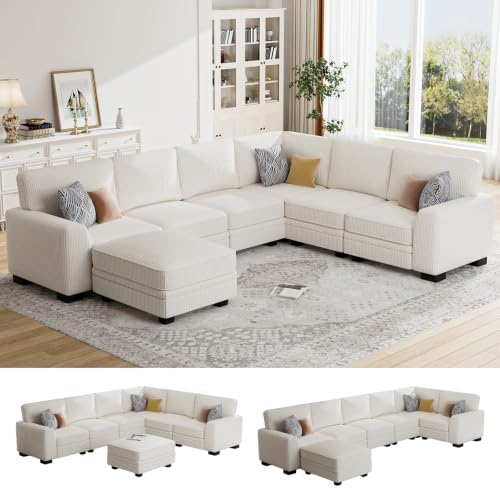 Legend Vansen Oversized Modular Sectional Sofa,U/L‑Shaped Reversi...