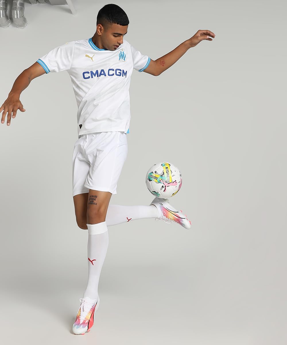 PUMA 2023-2024 Marseille Home Football Soccer T-Shirt Jersey