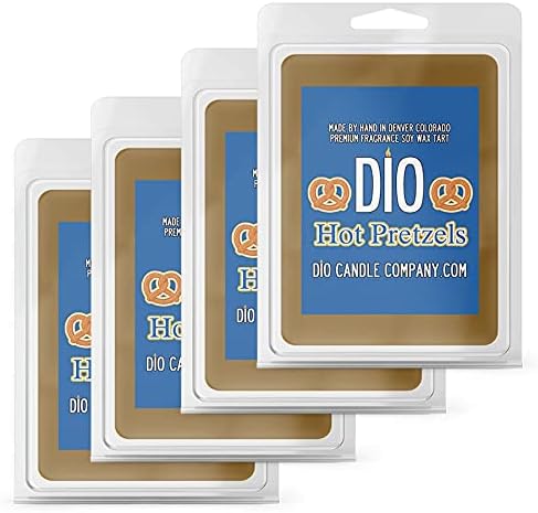 Hot Pretzel Wax Melts (4 Pack) Salty Dough Cinnamon and Sugar Scented Soy