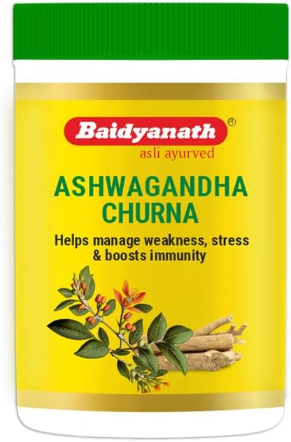 Baidyanath Ashwagandha Churna - Helps Boost Energy - 100g (Pack of 2)