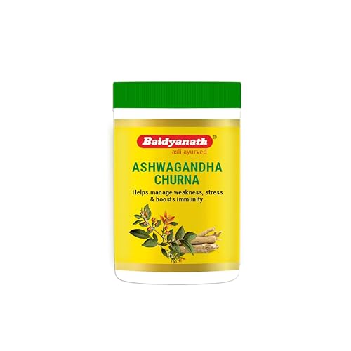 Baidyanath Ashwagandha Churna | Helps Boost Strength, Stamina & Energy | Stress Relief | Made with 100% Pure Ashwagandha - 100g (Pack of 1)
