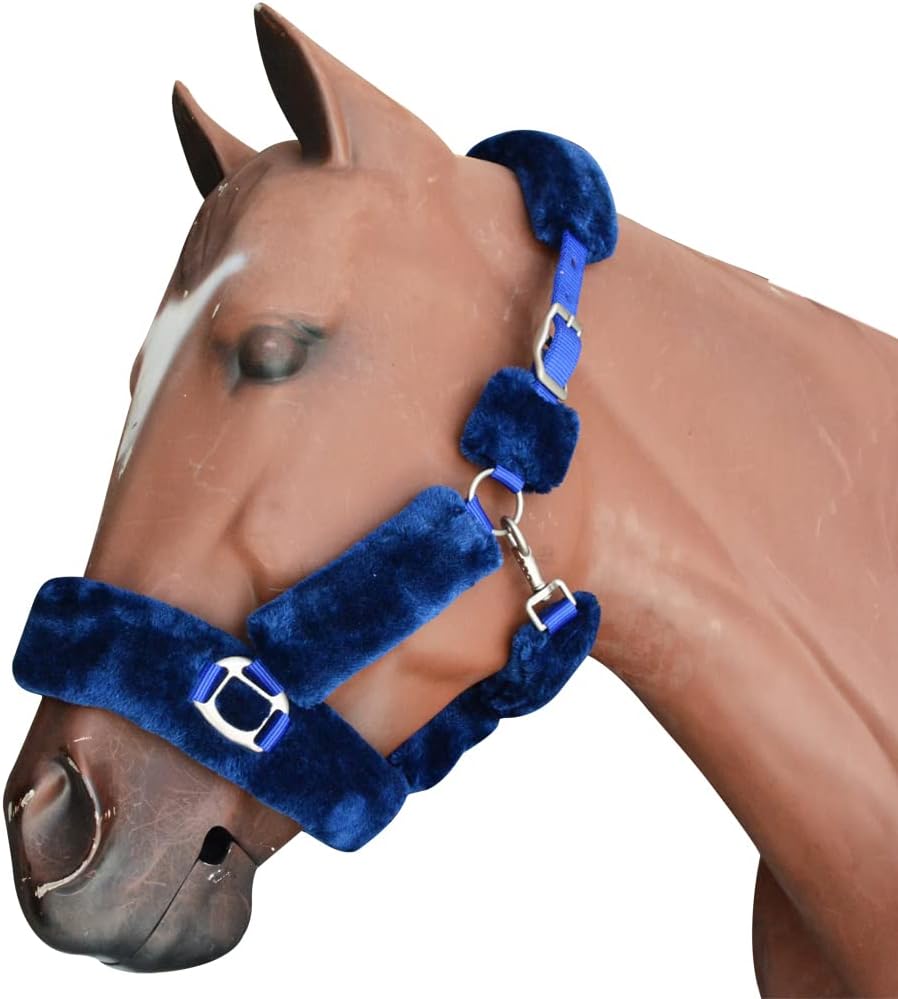 HILASON Large Medium Small Comfort Fleece Nylon Horse Halter