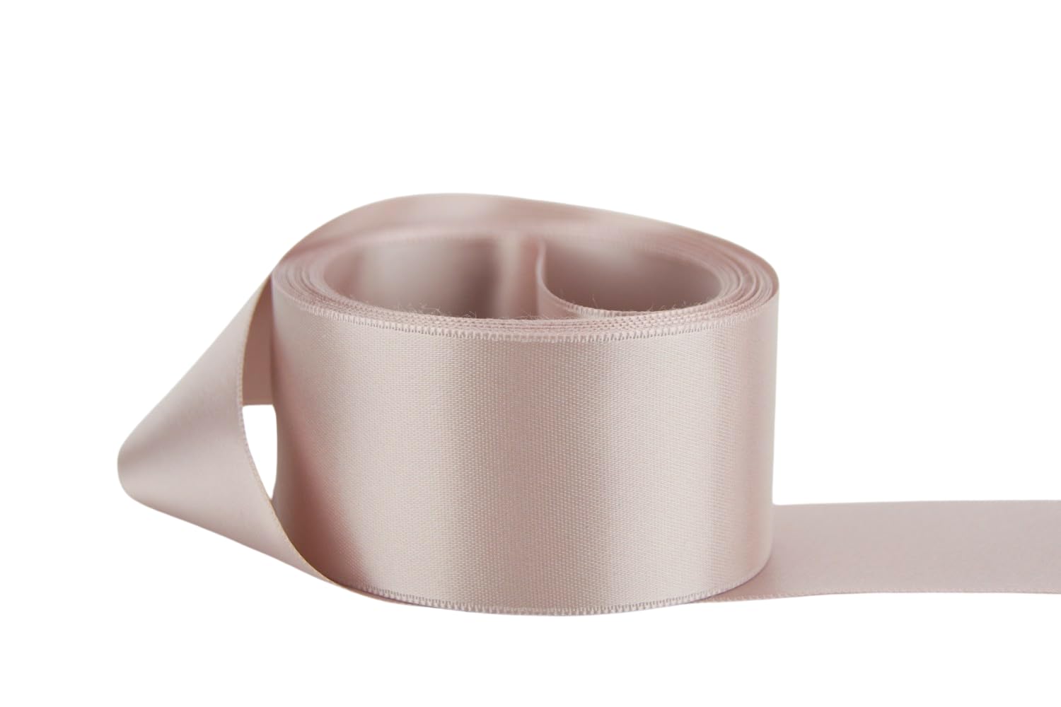 Ribbon Bazaar Double Faced Satin - Premium Gloss Finish - 100% Polyester Ribbon for Gift Wrapping, Crafts, Scrapbooking, Hair Bow, Decorating &amp; More - 3-1/2" Antique Mauve 25yd Spool