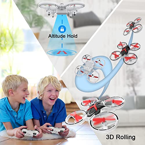 Nxone Drone For Kids And Beginners Mini Rc Helicopter Quadcopter Drone With Led Lights, Altitude Hold, Headless Mode, Kids Drone Toys Gifts For Boys And Girls With Remote Control #TOP6