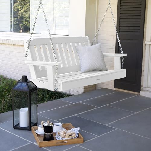 Image of highwood Lehigh Porch Swing, 4 Feet, White