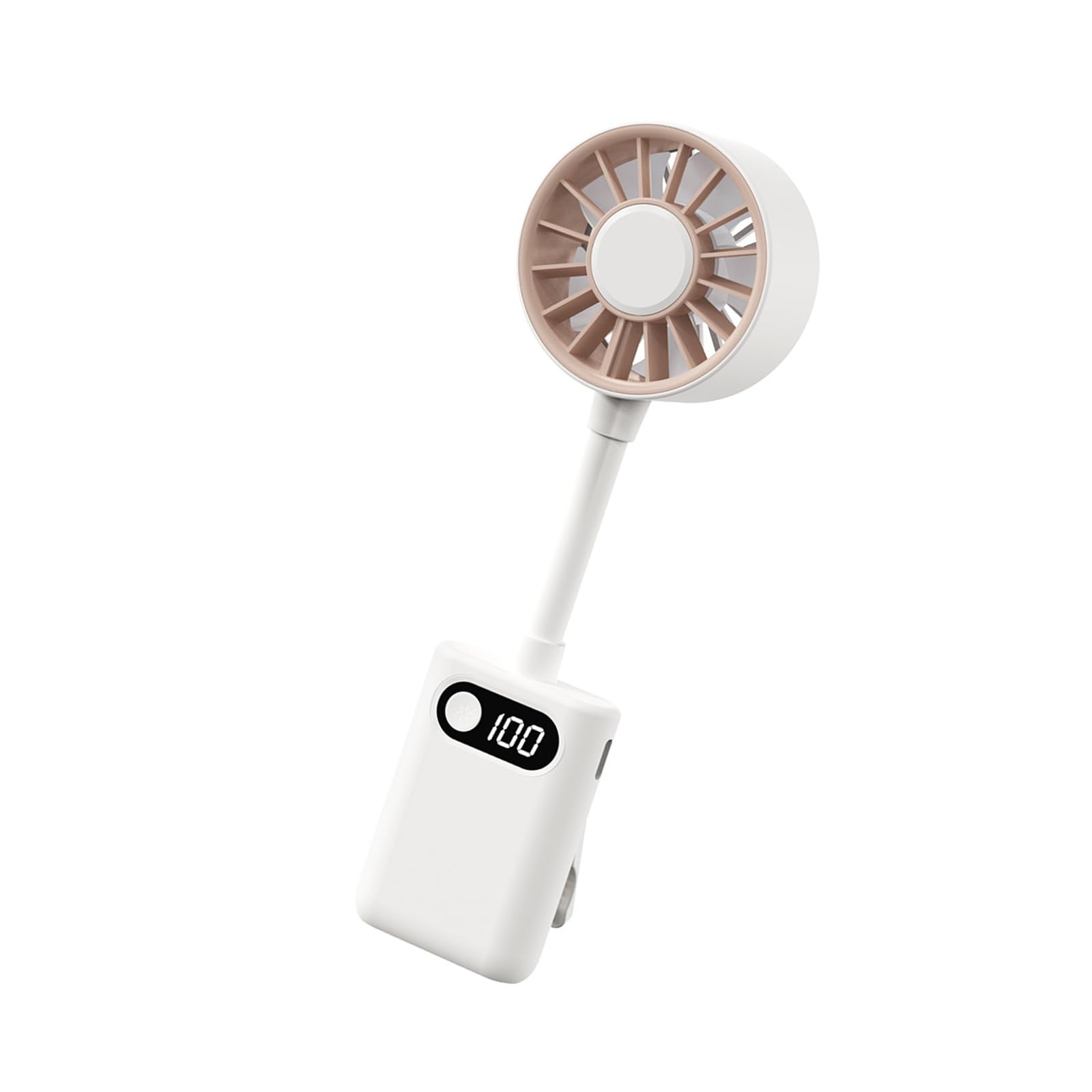 SHINLHUA Compact Folding Desk Fan with LED Display and Quiet Operations for Home Use LED Display Fan