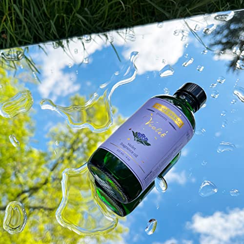 Dream Terrace Violet Fragrance Oil 4Oz With A Glass Dropper For Diffuser | Kosher Certified, Vegan Certified, And Gmo-Free Verified. Made In Usa - (Pack Of 1) #TOP1