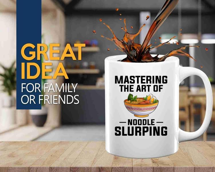 Ramen Coffee Mug 11oz White -Mastering the art of - Food Lovers chicken pumpkin vegan pantry spicy noodles image 2