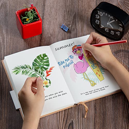 Carnets vierges A5 à couverture rigide unie en lot de 2 pour dessin et notes - 2