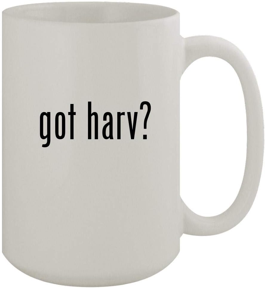 got harv? – 15oz Ceramic White Coffee Mug, White